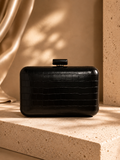 Clutch Croco Black