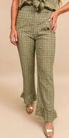 Pantalón Vichy Verde