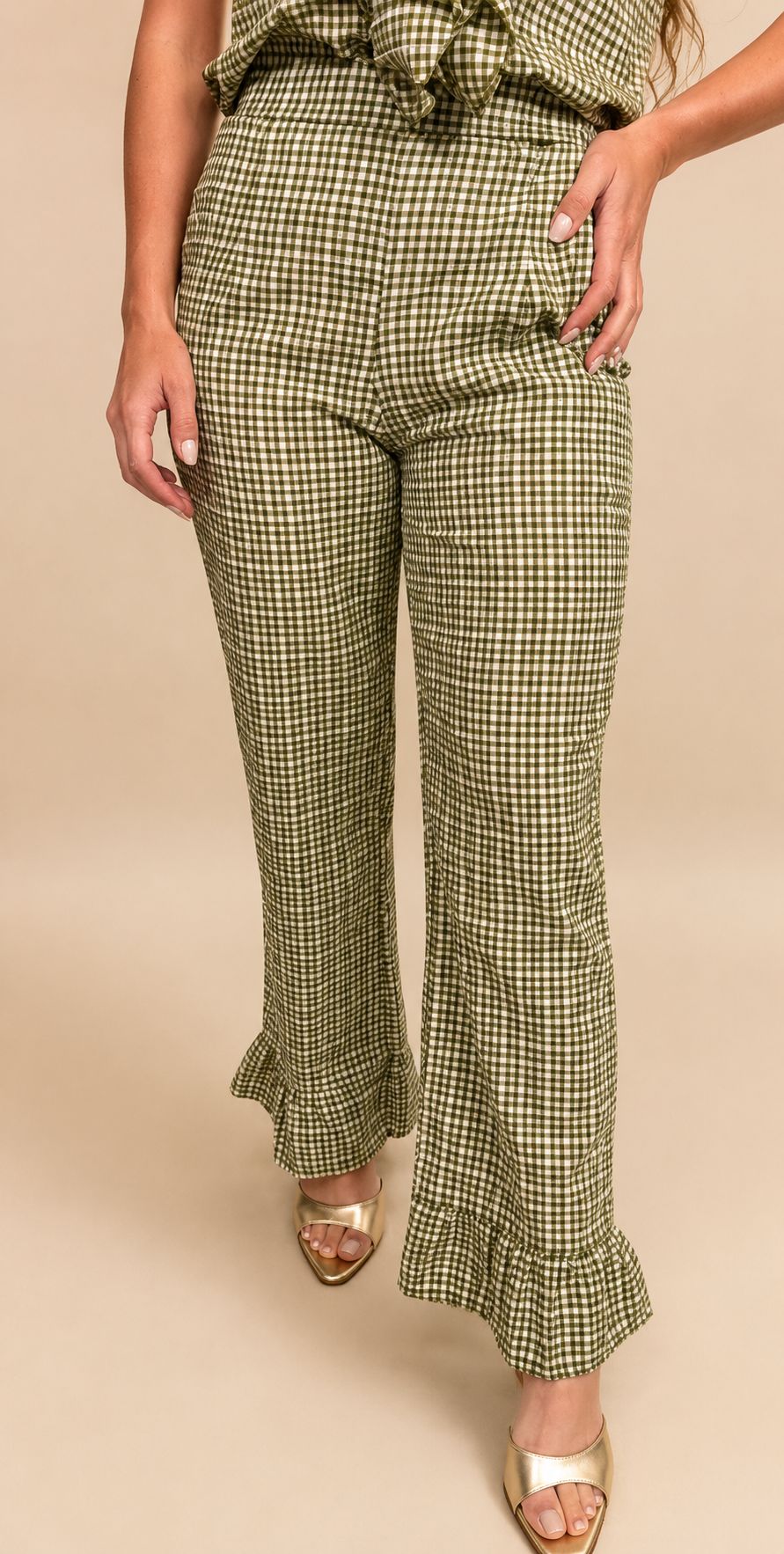Pantalón Vichy Verde