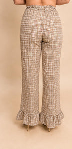 Pantalón Vichy Camel