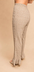 Pantalón Vichy Camel