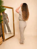 Pantalón Vichy Camel