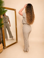 Pantalón Vichy Camel