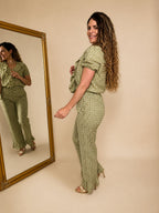 Pantalón Vichy Verde